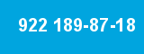 922 189-87-18